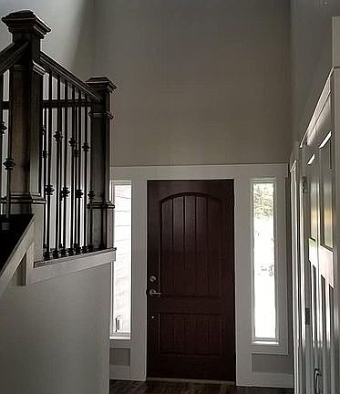 Looking at front door