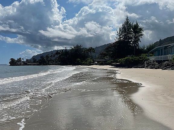 Beach across the street