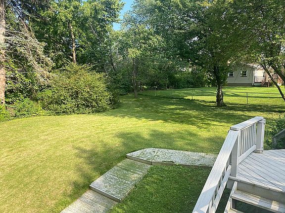 Backyard view from deck