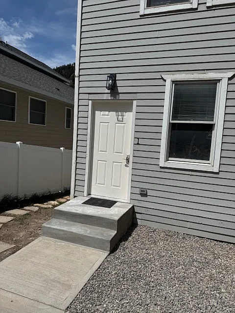 Ground floor entrance door.