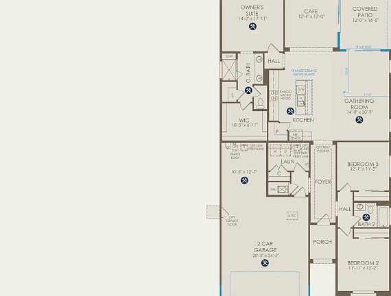 Tifton Walk Floor Plan, Quick Move-in Home, Floor 1