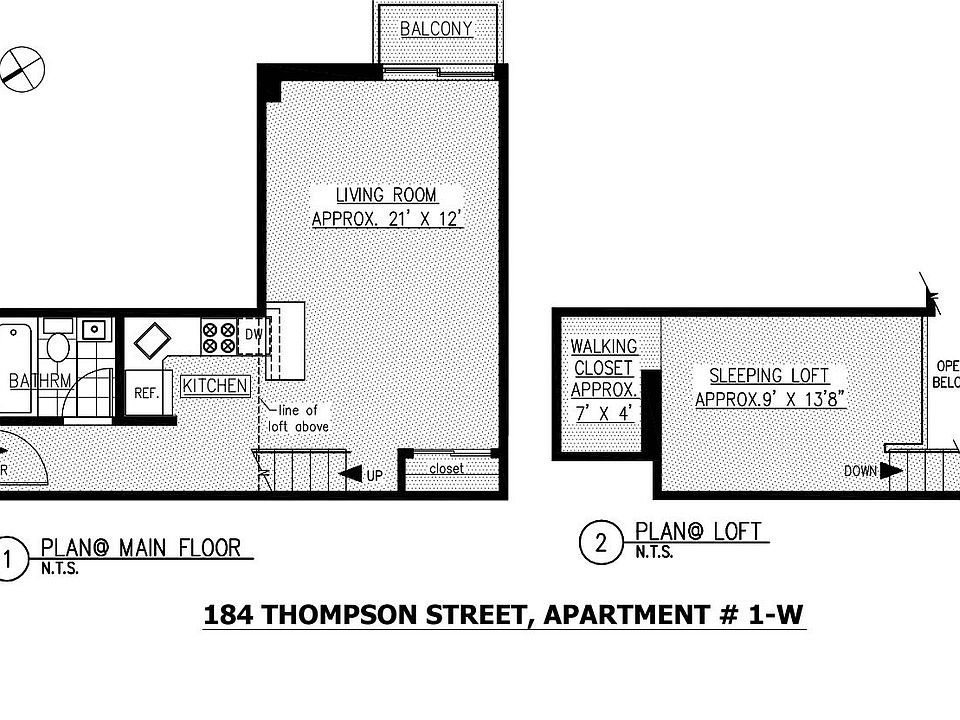 1st image of 184 Thompson St APT 1W