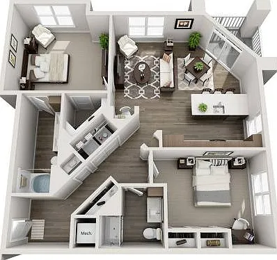 Weston Corners_B6_2B2B_1262sf_Floorplans Weston Corners_B6_2B2B_1262sf_Floorplans
