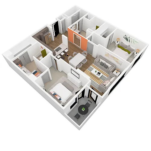 Floor plan B4