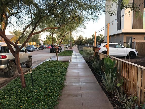 Sidewalk Looking North
