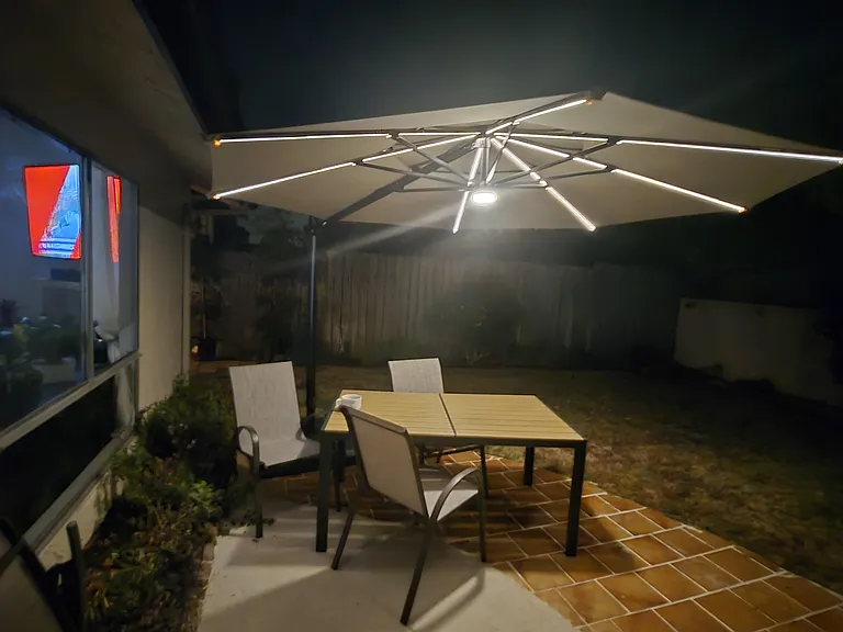 Backyard patio