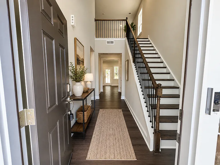 Two Story High Ceiling Entrance -Virtually Staged