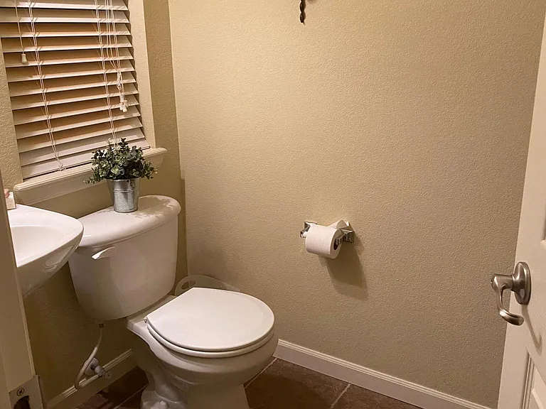 Half bath off of kitchen