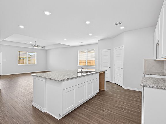 Kitchen to dining and family room