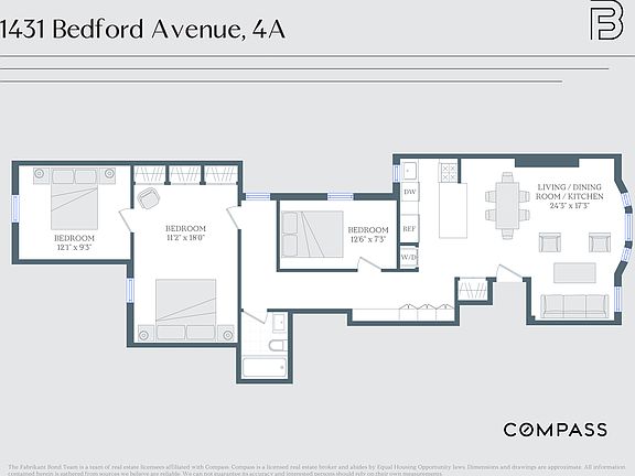 2nd image of 1431 Bedford Ave APT 4A