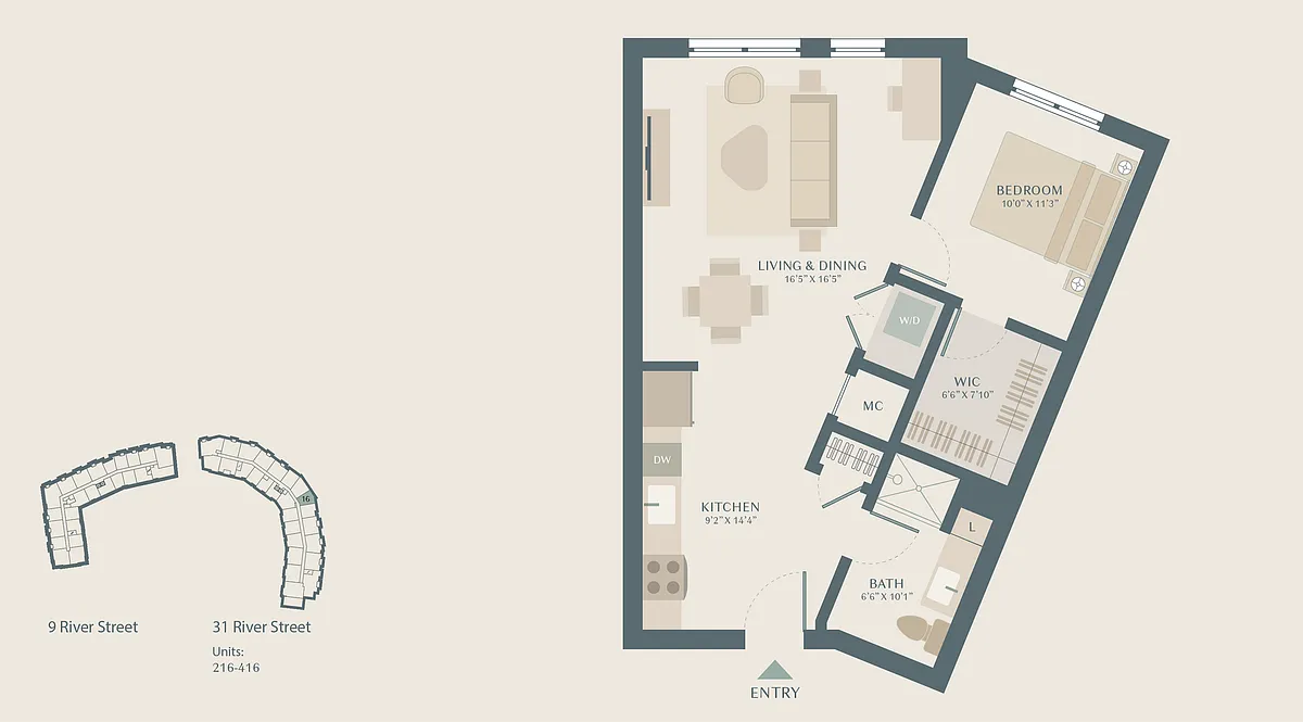 Floor plan Couplet