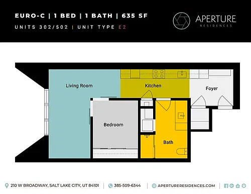 Floor plan 1x1 Euro-C