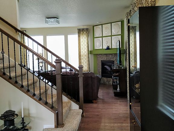 Entryway-view to fireplace