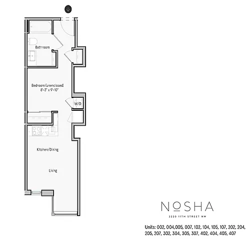 Floor plan Jr 1 Bed- 1Bath 1st Fl
