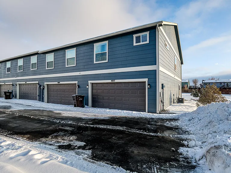 Attached 2 car garage