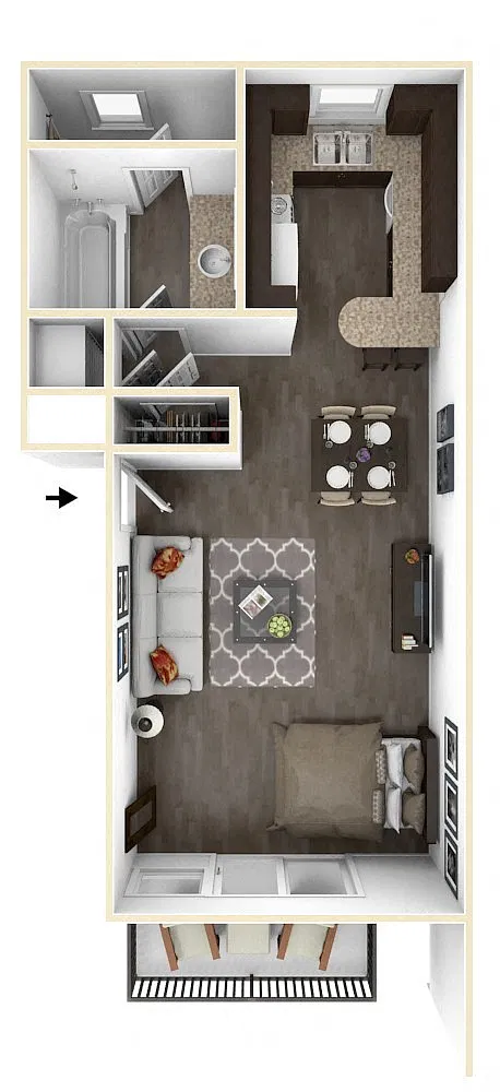 Floor plan Studio