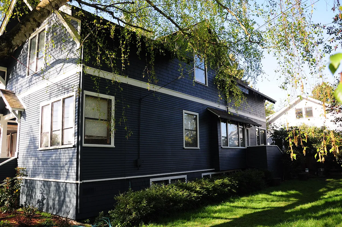 side view of home from yard - 4533 Bagley Ave N #A