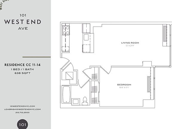 2nd image of 101 W End Ave APT 14CC