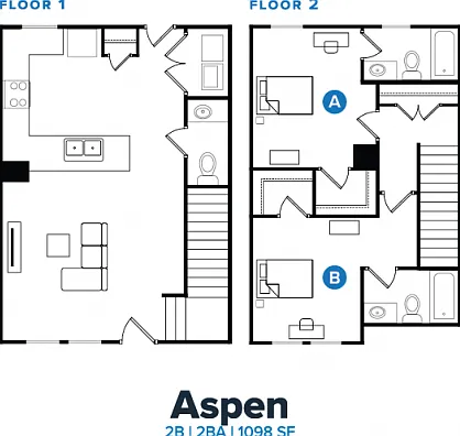 2 Bedrooms 2 Bedrooms
