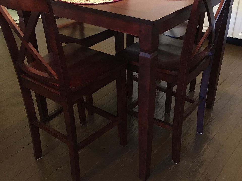 High table and chairs