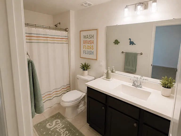 Third Floor Bathroom - Virtually Styled