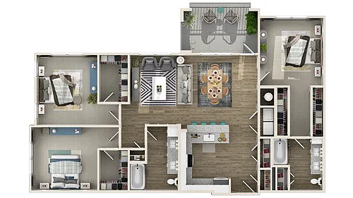 Floor plan 3A