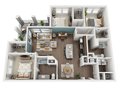 Floor plan Fillmore (C1)