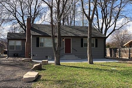 Front of house, off street parking.