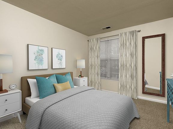 Renovated II bedroom with carpeted flooring