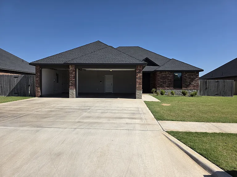 Nice 3 car garage with electric garage door openers