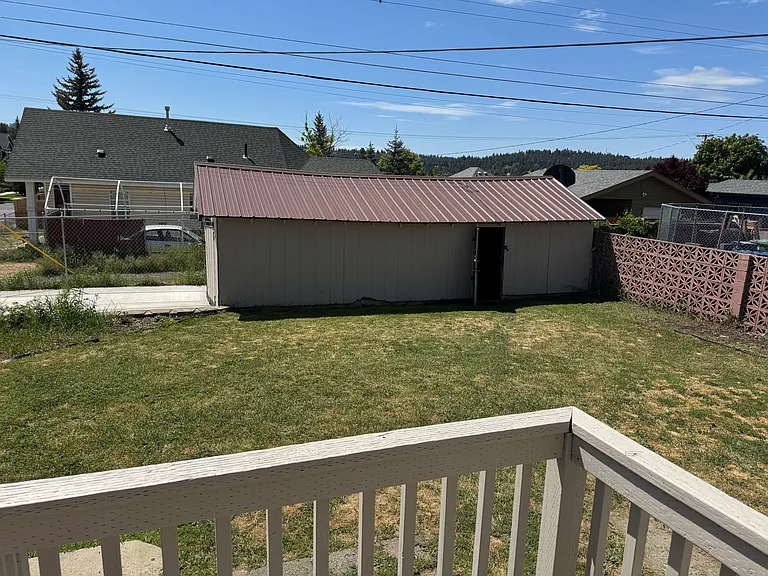 Fenced yard, off street parking