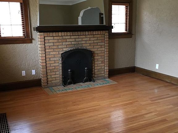 living room w/woodburning fp