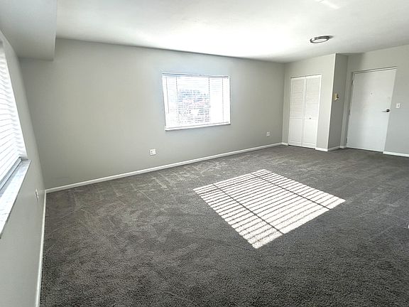 View from kitchen to living room.
