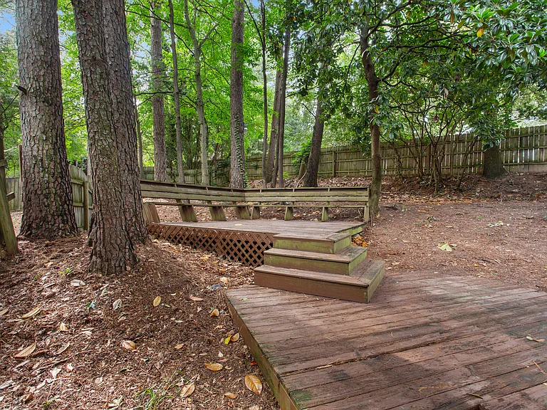 Giant Fenced backyard