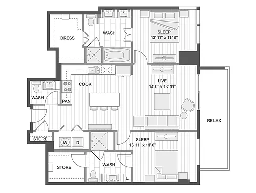 Floor plan B2