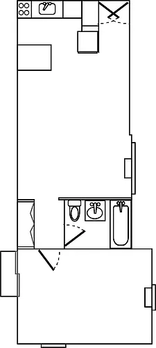 Floor plan 1 BR