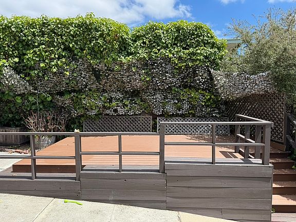 Large outdoor patio space.