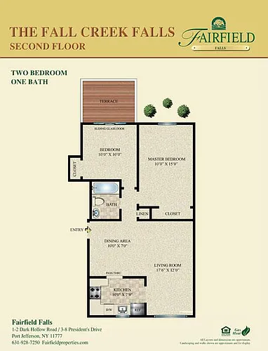 Floor plan The Fall Creek Falls