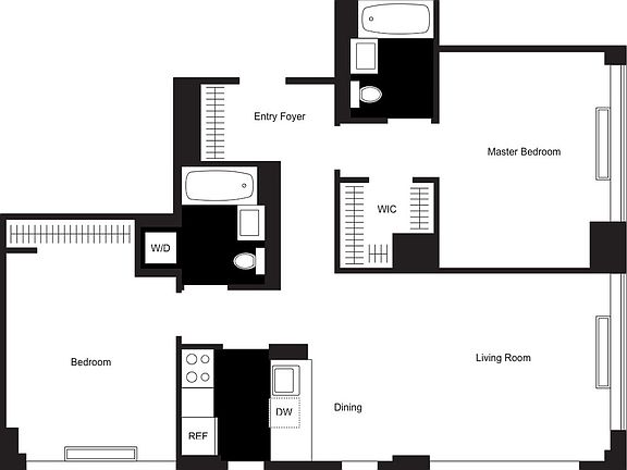 2nd image of 500 W 56th St APT 1910