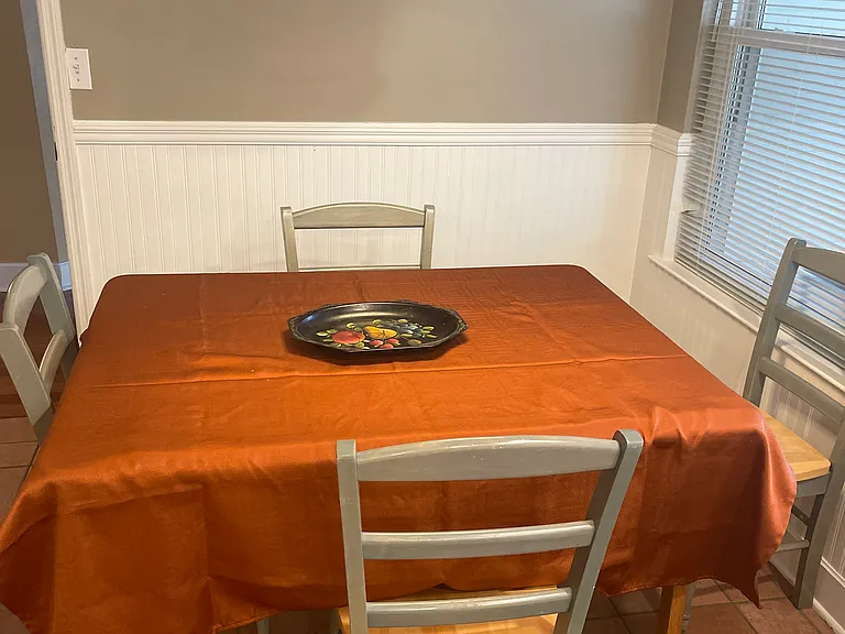 Eat in Kitchen includes table with seating for four.