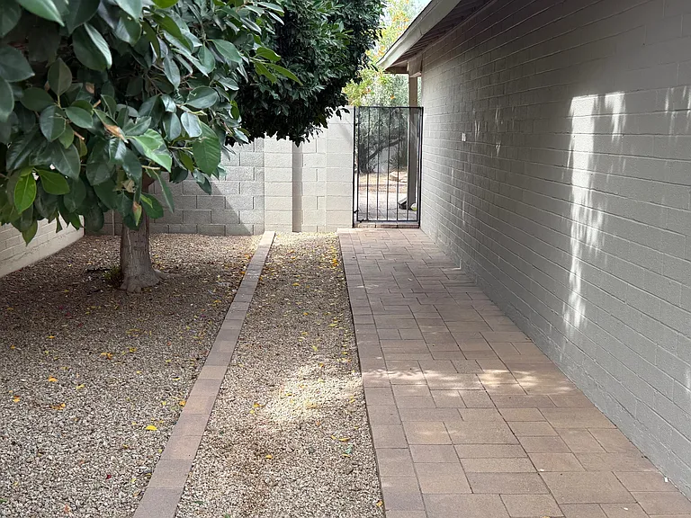 West side of property