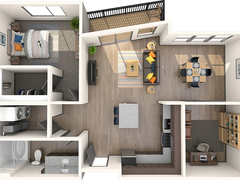 2 Bedroom | 1 Bath | 834 SF 2 Bedroom | 1 Bath | 834 SF