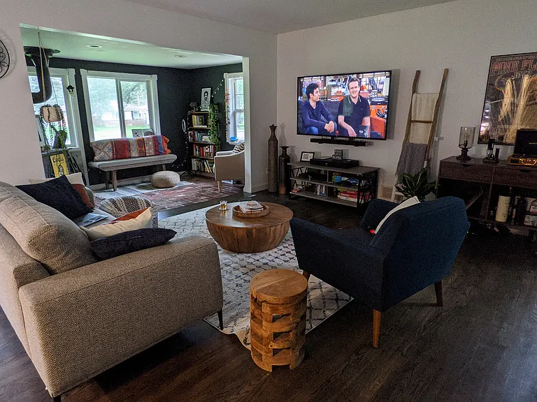 modern, well-lit open-concept living space