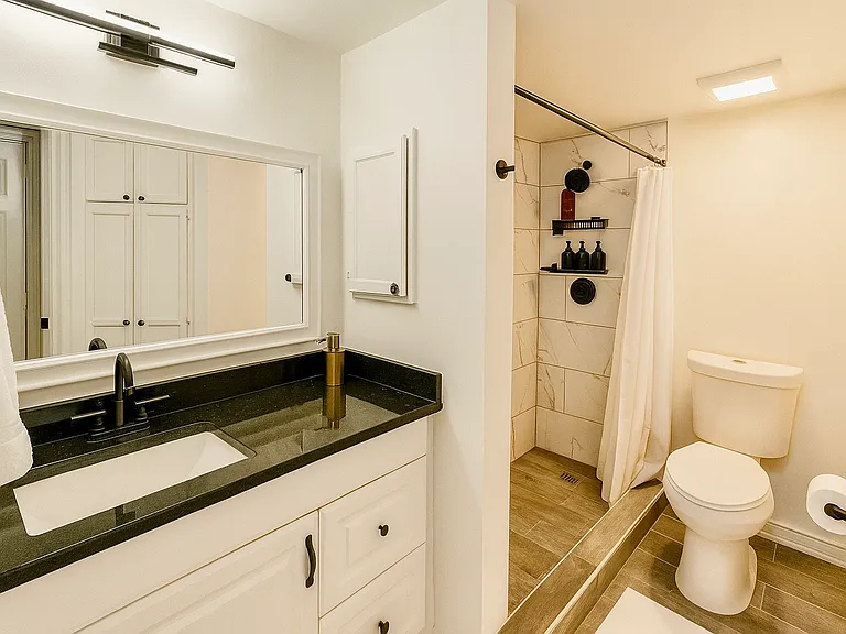 Bathroom with walk-in shower