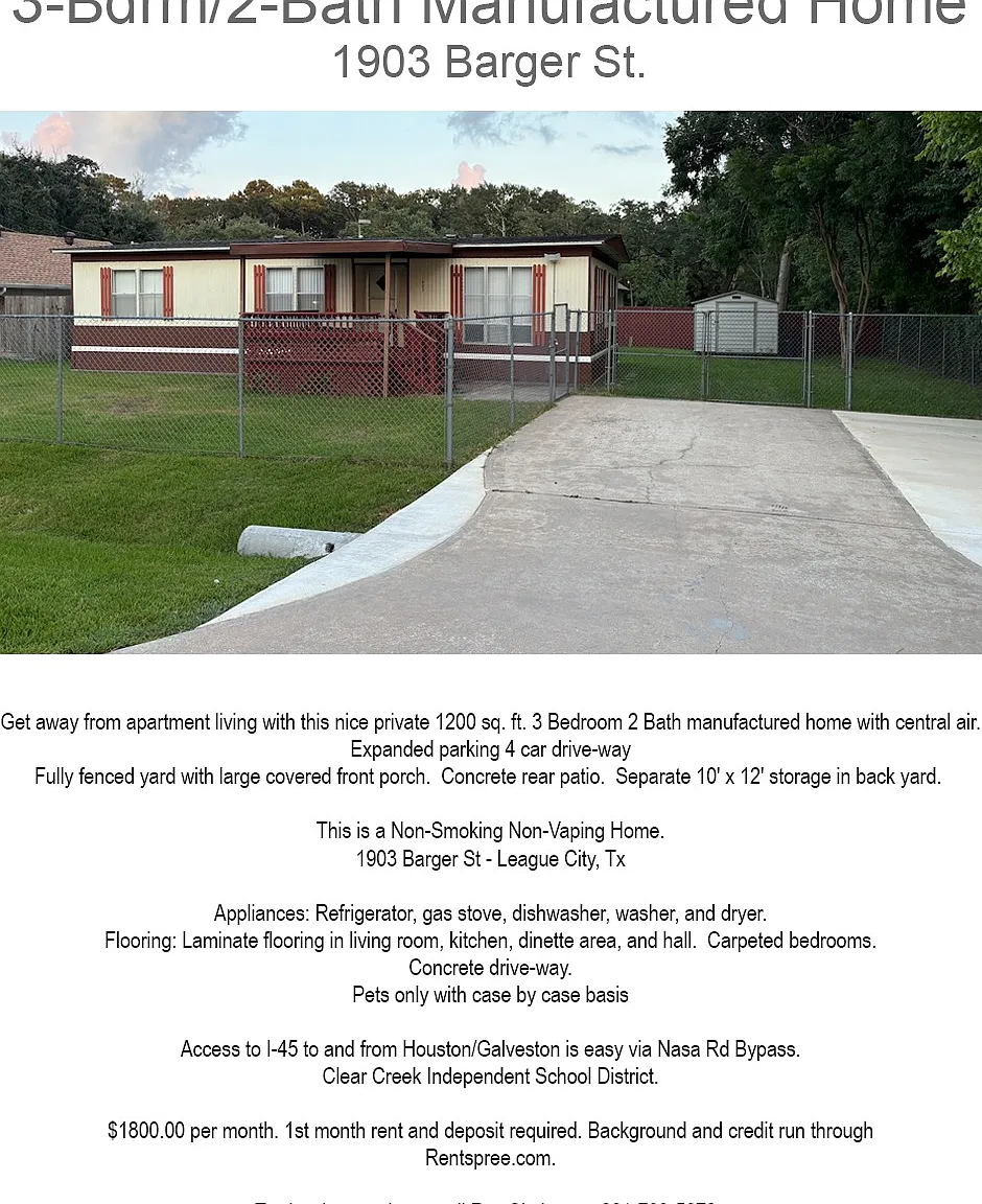3 bed, 1200 sqft, $1,800 — Photo 1