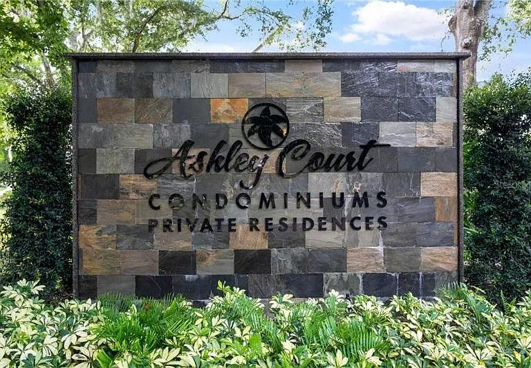 Private condominium residence signage