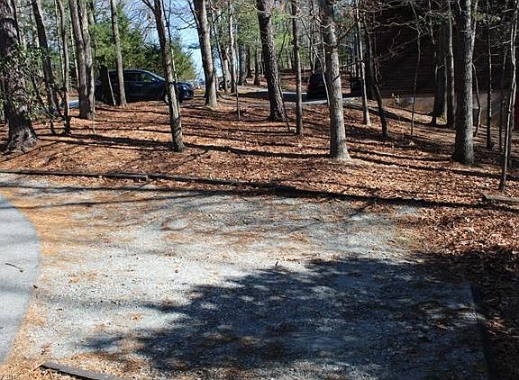 Extra gravel parking off driveway
