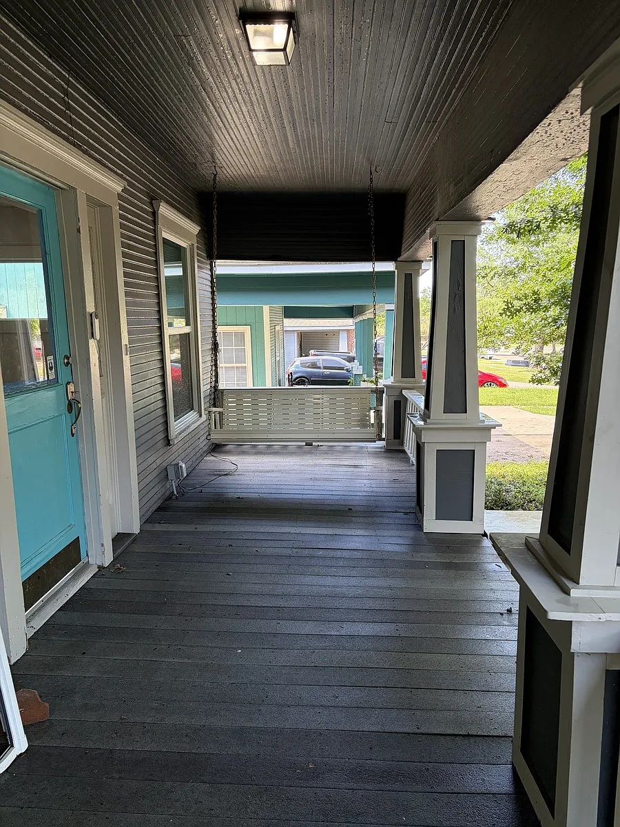 Front Poarch with swing - 2722 S Jennings Ave