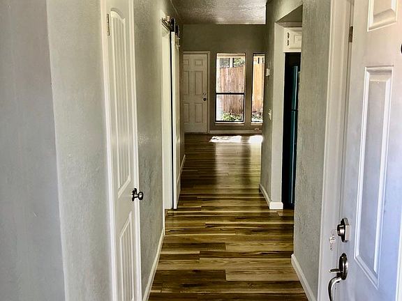 Looking through front door.