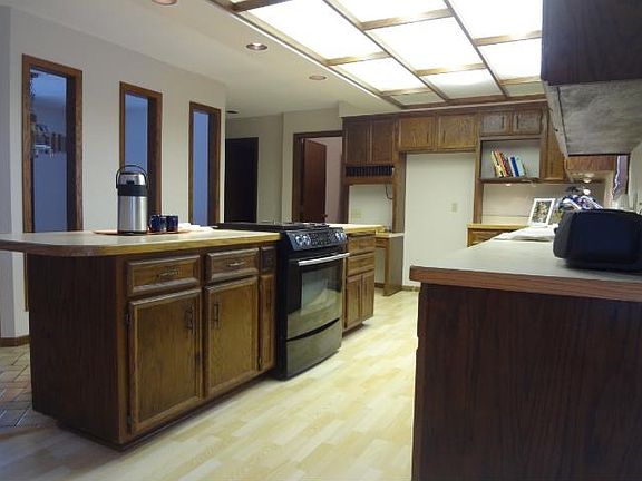 Kitchen is large in size and also has a huge walk in pantry not seen in this picture.